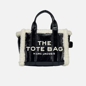 Marc Jacobs Black and Cream Tote Bag